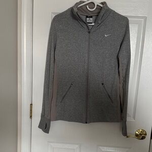 Nike Heather Gray Full-Zip Jacket